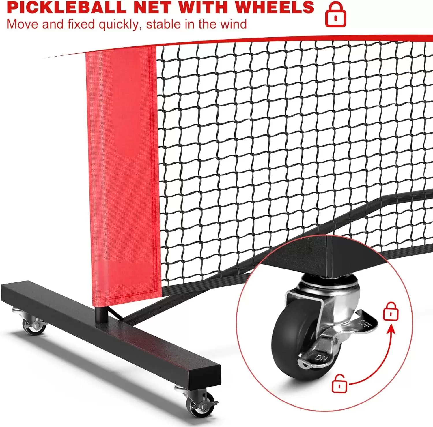 22 x 3 Fu&szlig; Pickleball-&Uuml;bungsnetz I