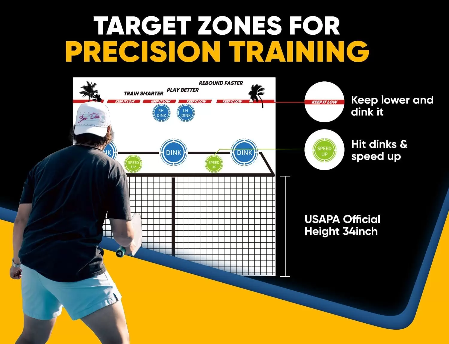 6*6ft 2-in-1 Stahlrohr-Pickleball I