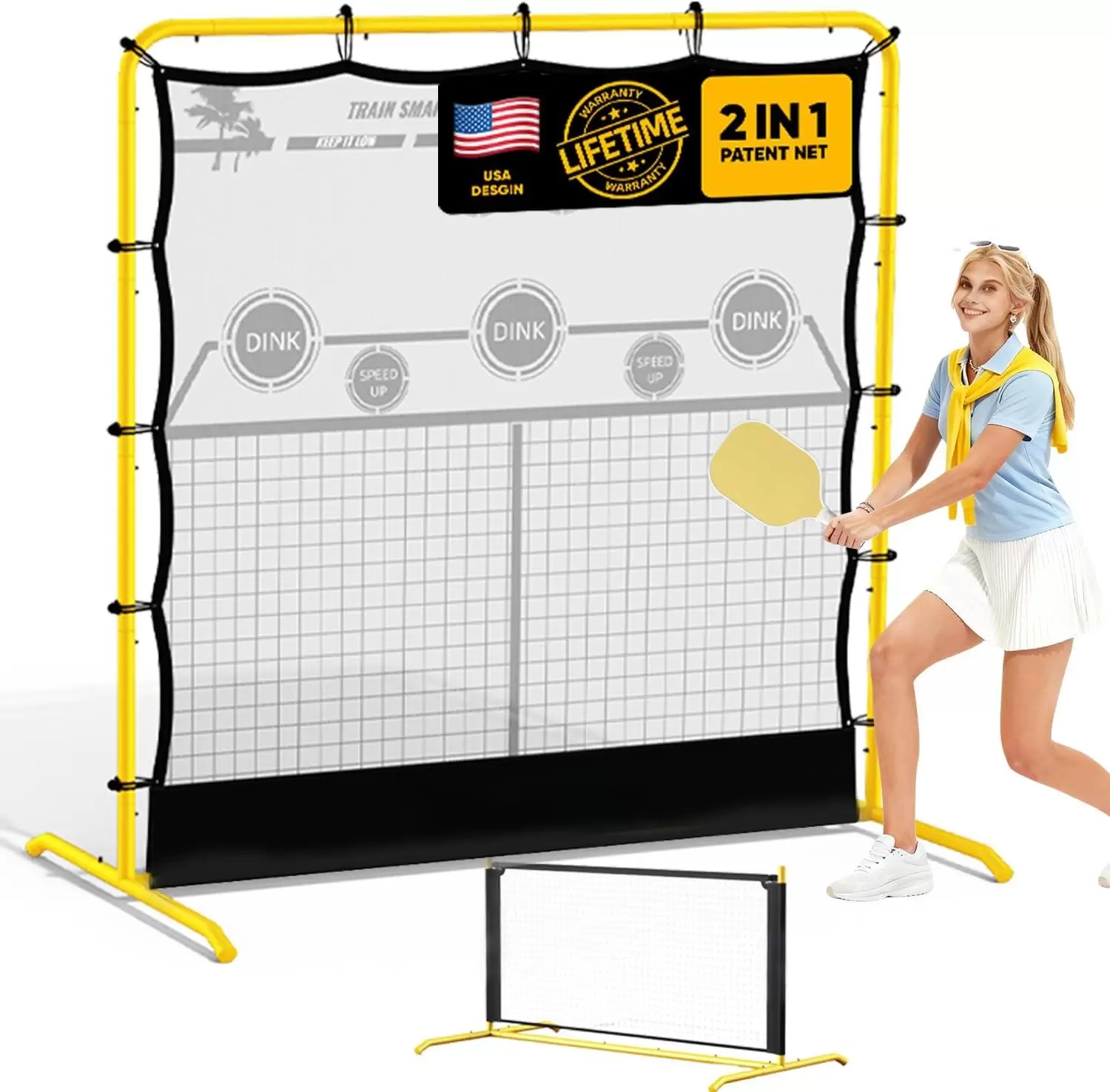 6*6ft 2-in-1 Stahlrohr-Pickleball I