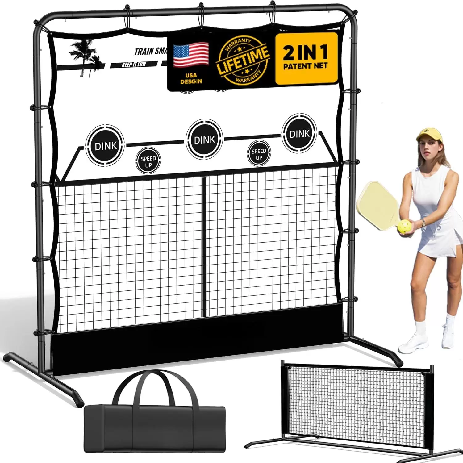 6*6ft 2-in-1 Stahlrohr-Pickleball I