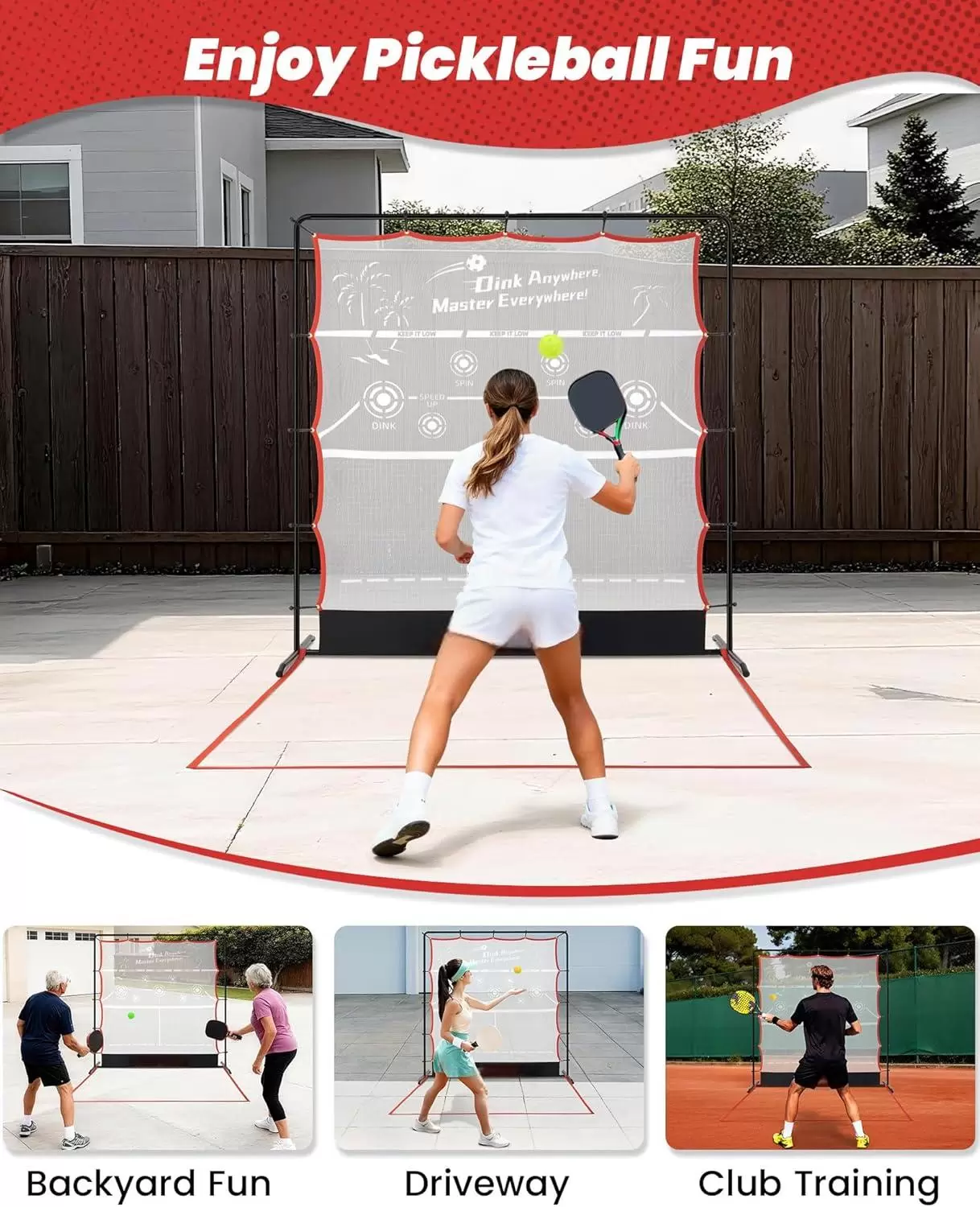 6*6ft 2-in-1 Stahlrohr Pickleball II
