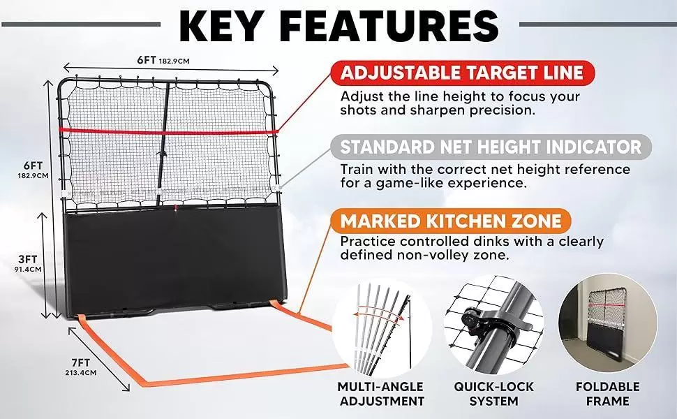 6*6ft 2-in-1 Stahlrohr Pickleball III