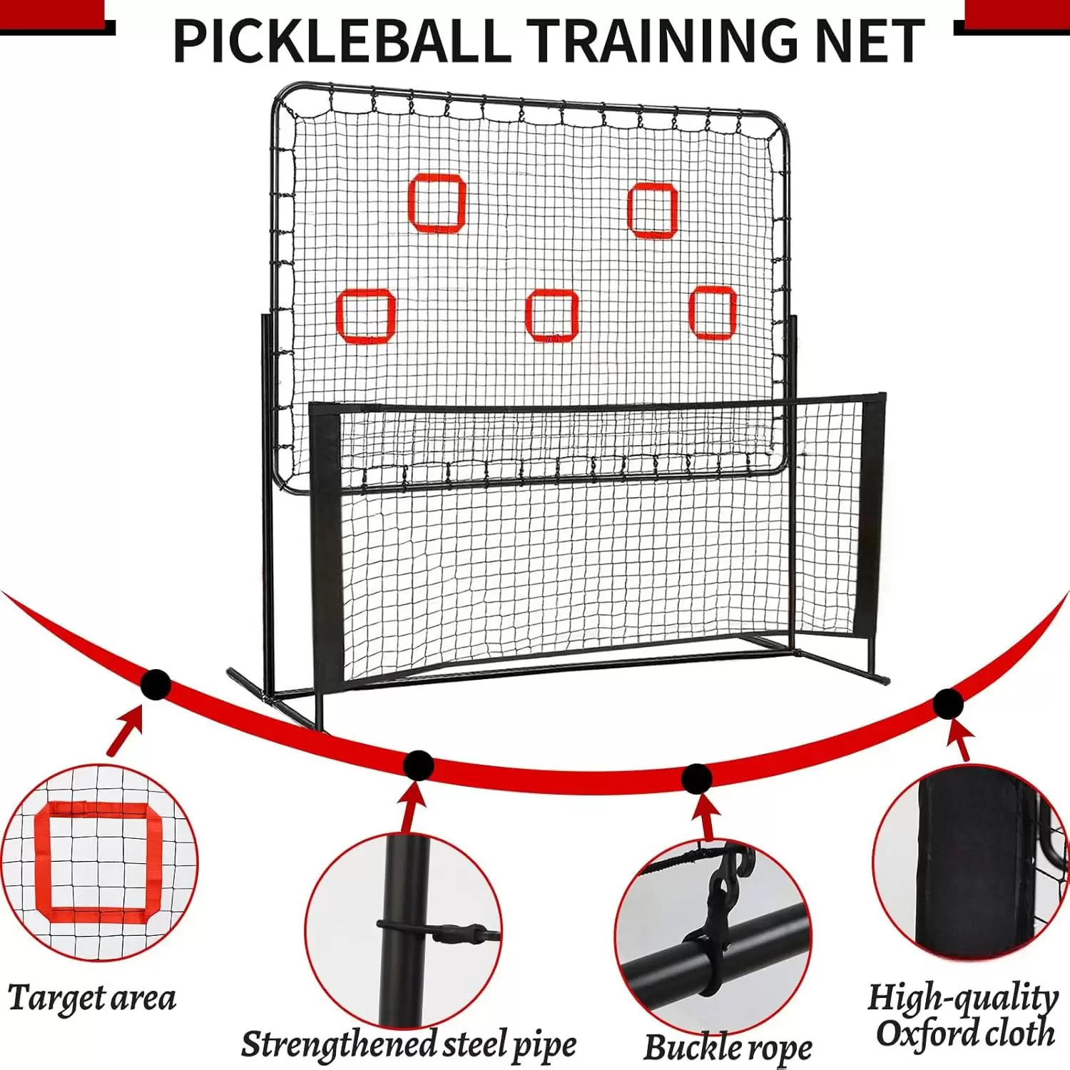 6*6ft 2-in-1 Stahlrohr Pickleball IV