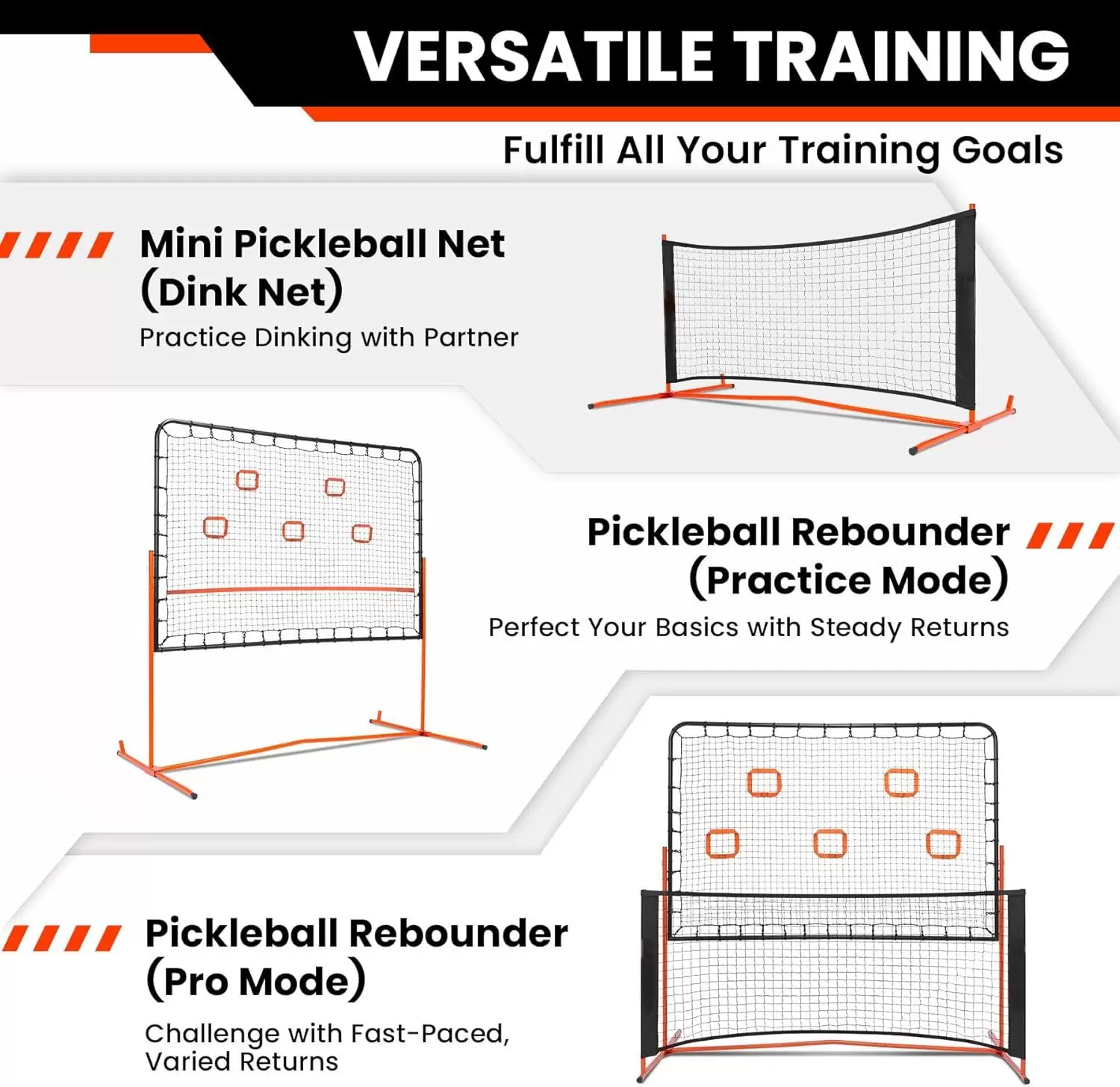 6*6ft 2-in-1 Stahlrohr Pickleball IV
