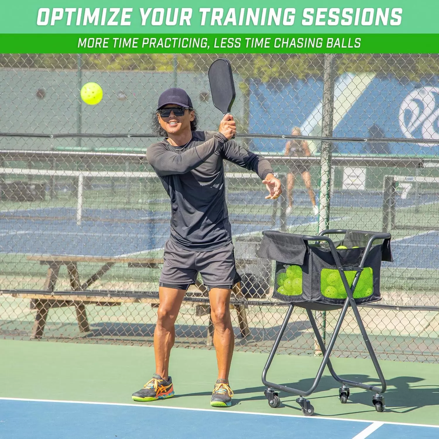 Pickleball-/Tennis-Trainingswagen