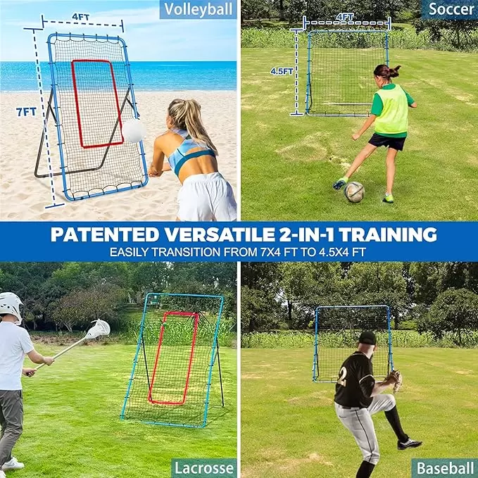 2-1 Gr&ouml;&szlig;enverstellbares Multisport-Rebound-Netz I