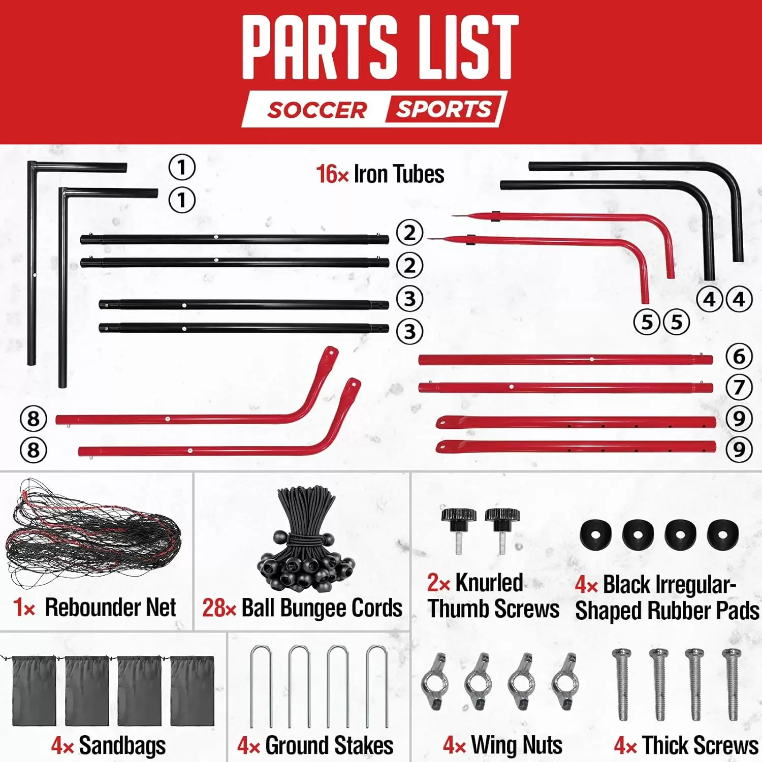 Fu&szlig;ball-Rebound-Netz