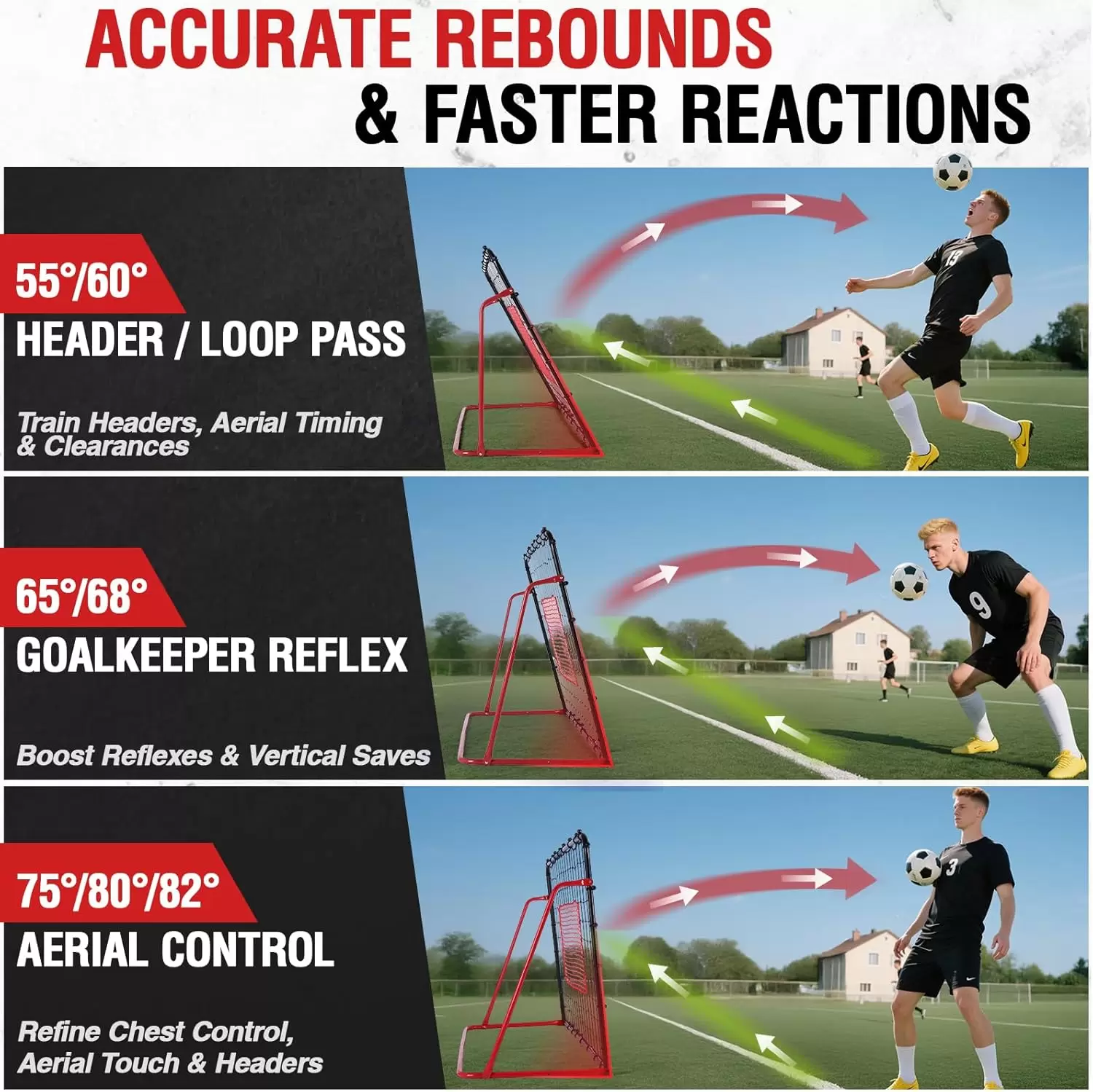 Fu&szlig;ball-Rebound-Netz