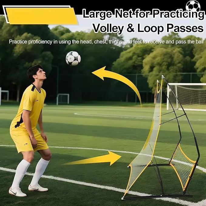 Doppelseitiges Fu&szlig;ball-Rebound-Netz (hoch/tief)