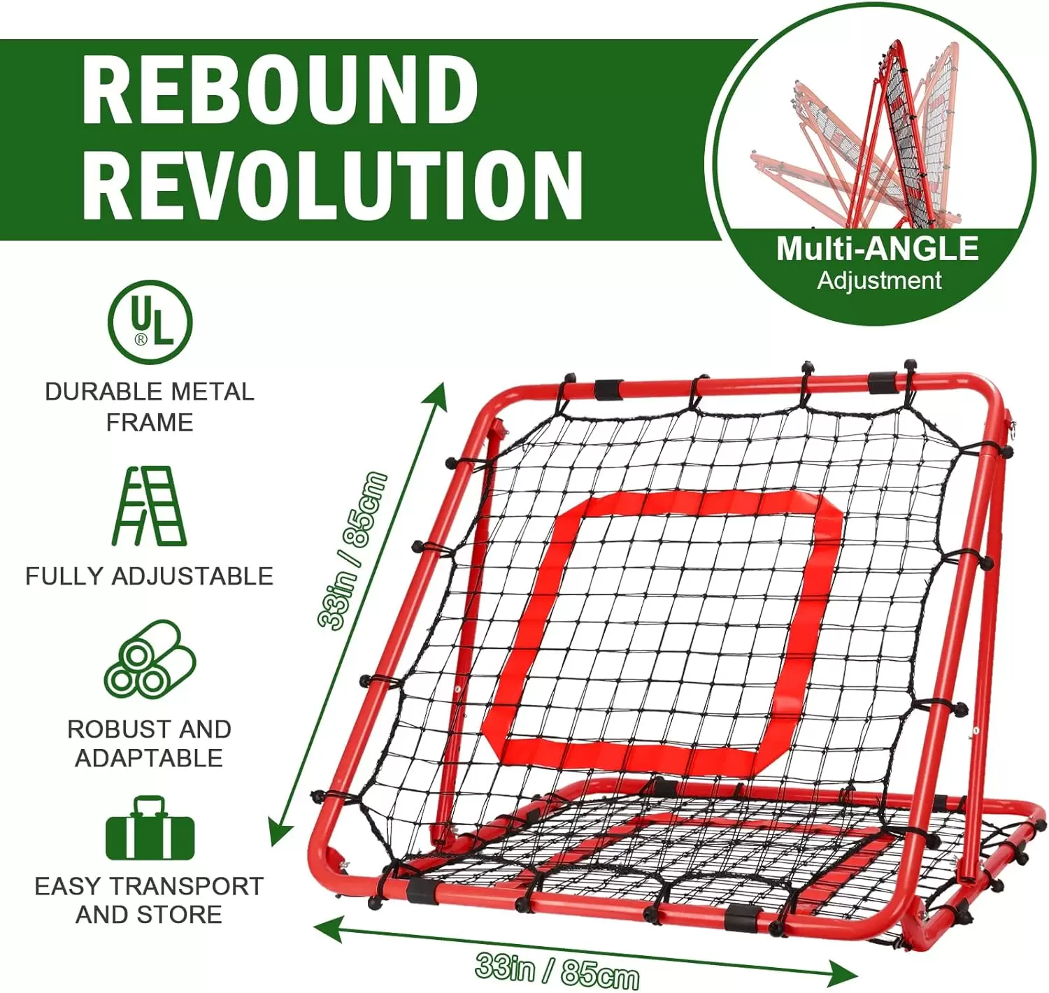 Doppelseitiges Multisport-Rebound-Netz