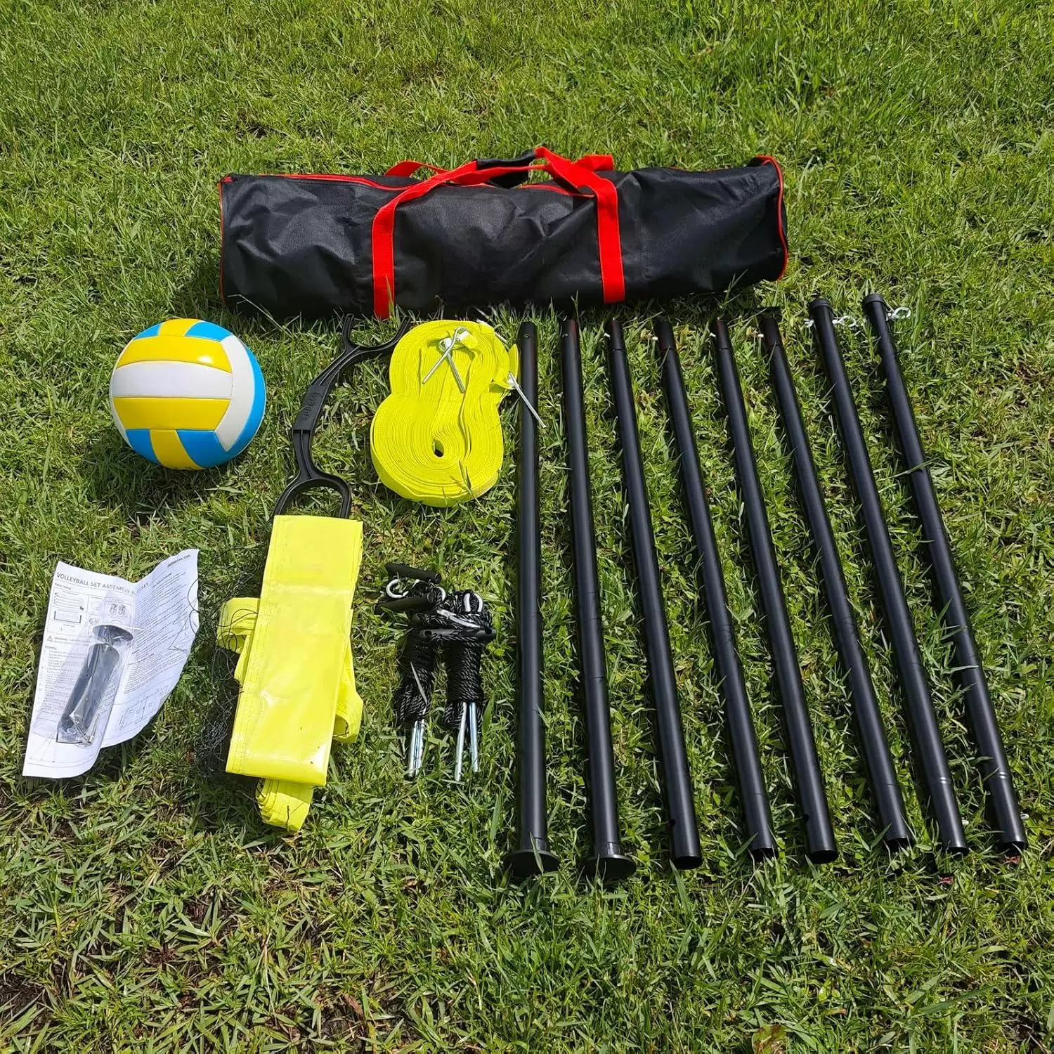 Multifunktionales Volleyball-Trainingsnetz mit verstellbarer L&auml;nge