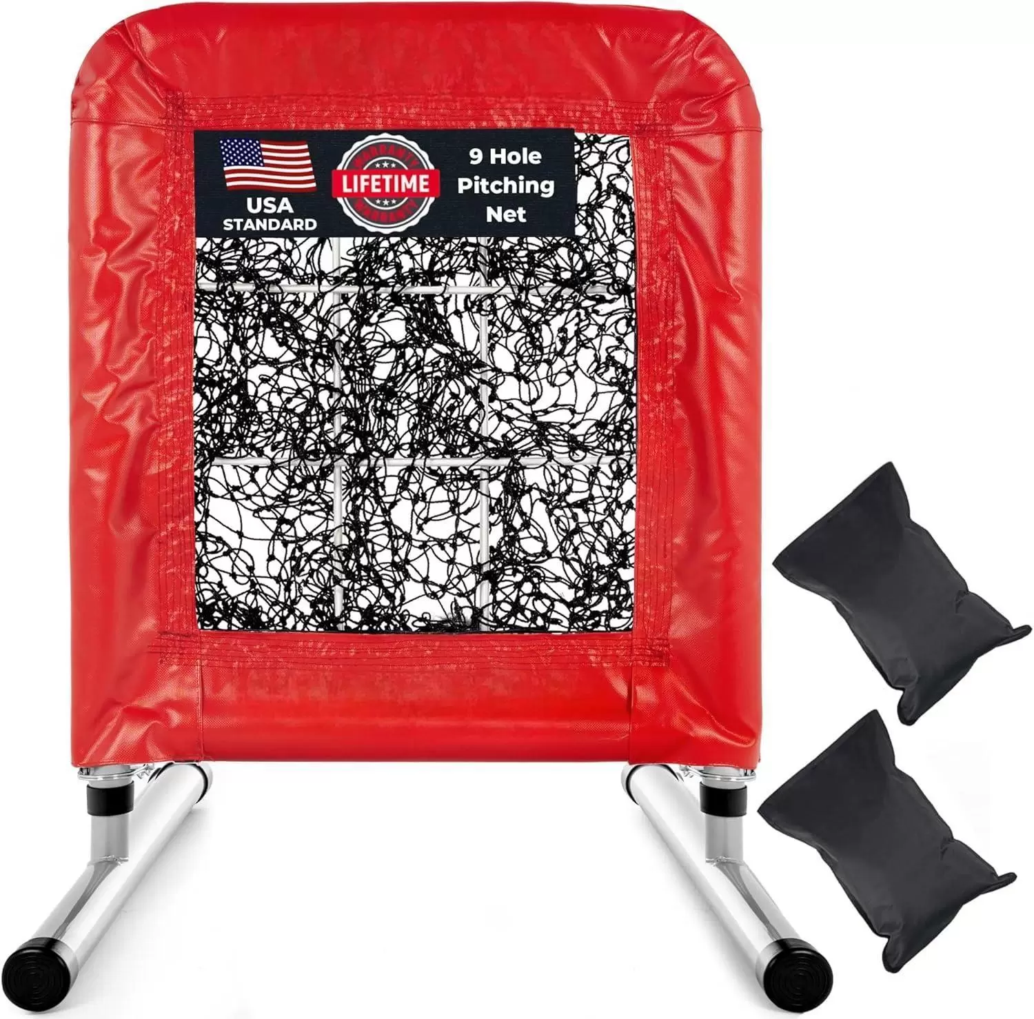 9-Loch-Profi-Baseball- und Softball-Wurfnetz