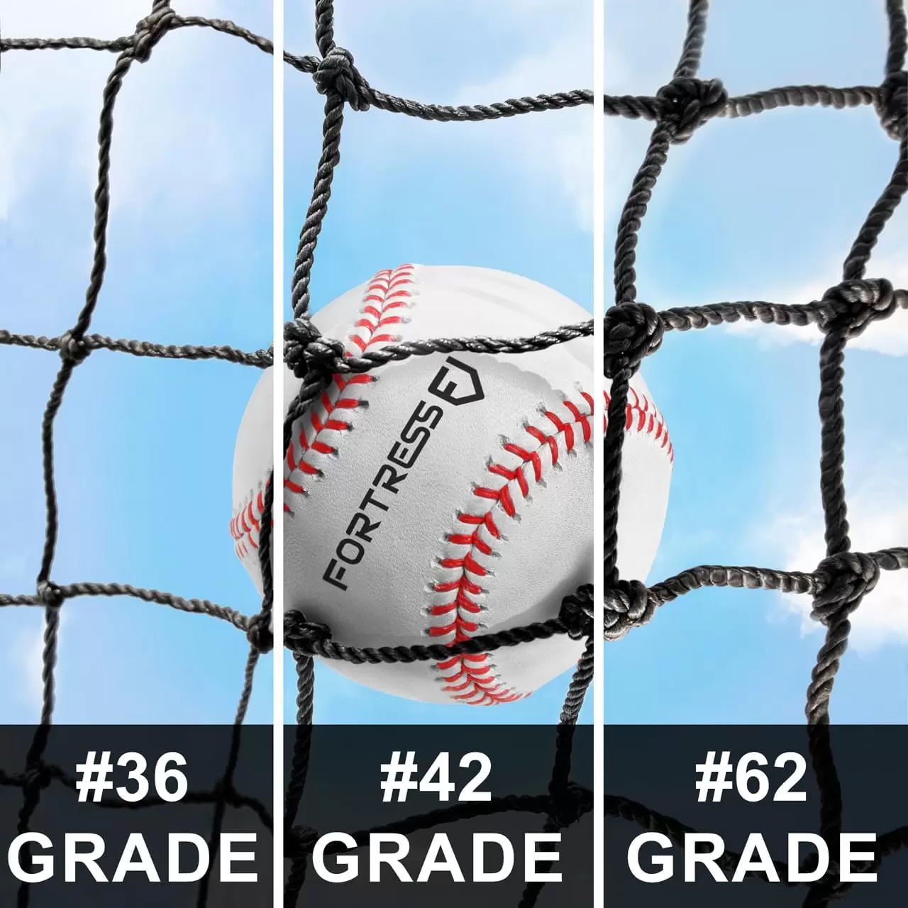 Baseball- und Softball-K&auml;fignetz (nur Netz)