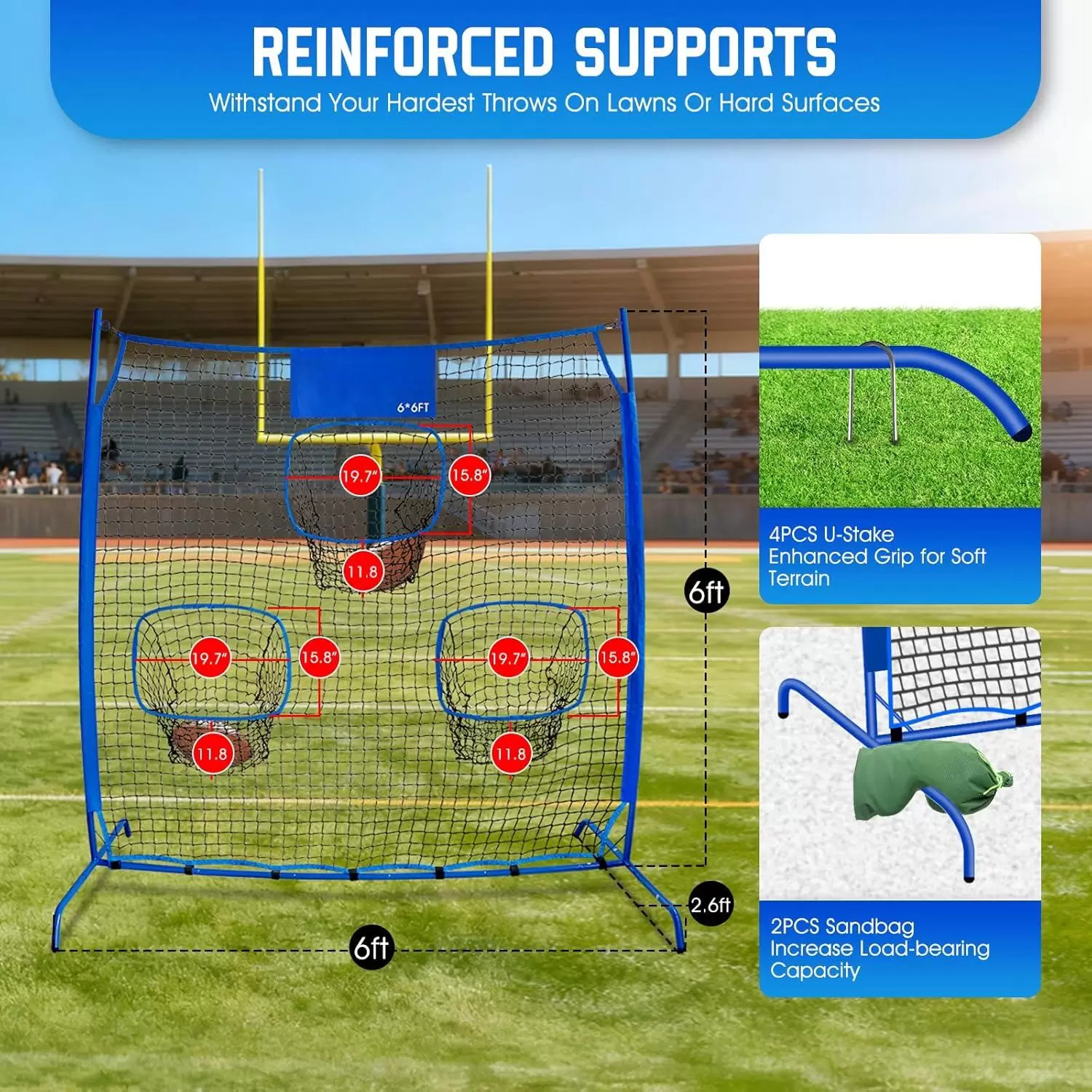 Rugby-Wurf-&Uuml;bungsnetz III
