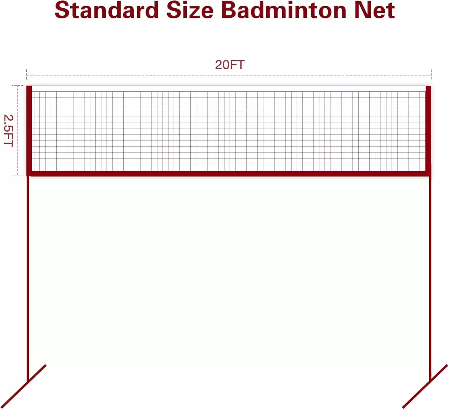 Badmintonnetz (nur Netz)