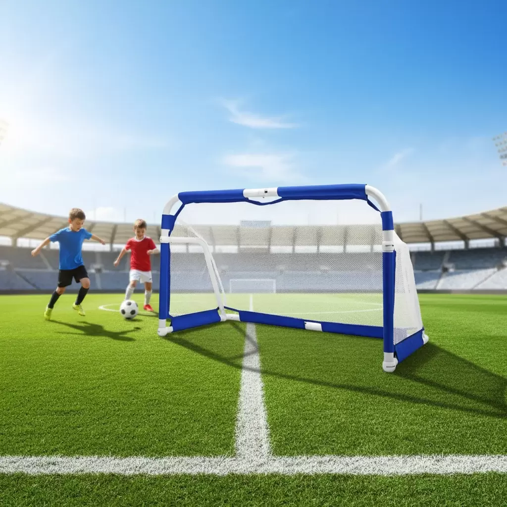 Faltbares Fu&szlig;balltor aus Aluminiumrohr