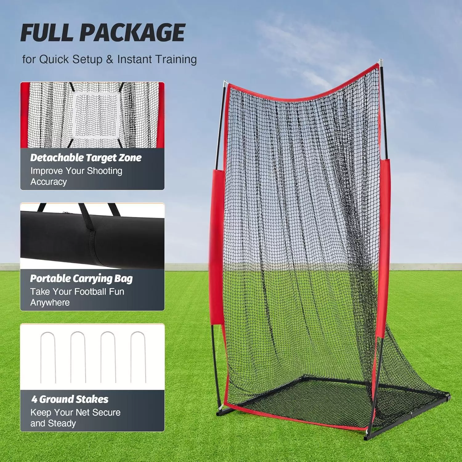 4x7ft Rugby-&Uuml;bungsnetz