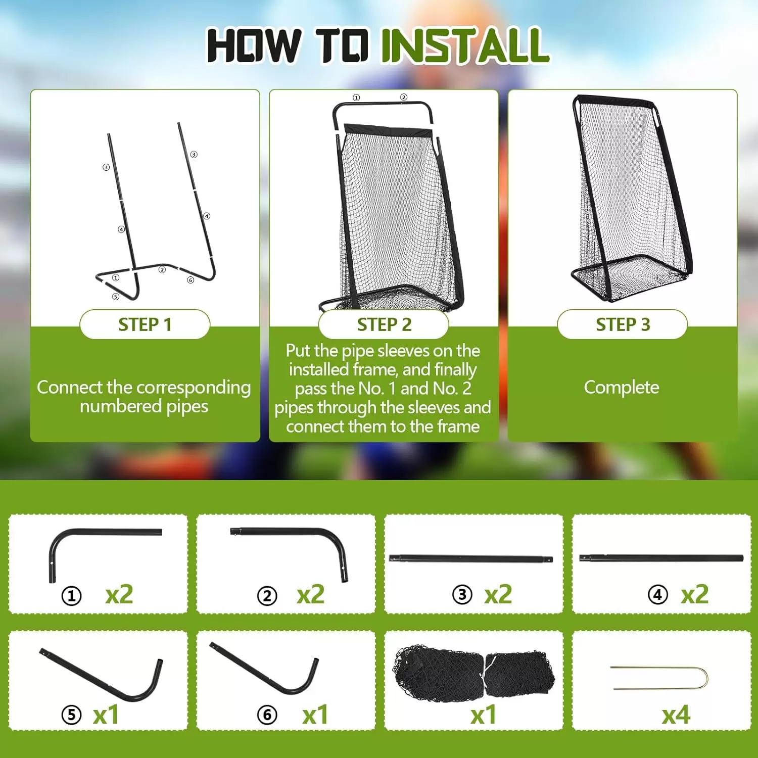 Robustes rundes Rugby-&Uuml;bungsnetz