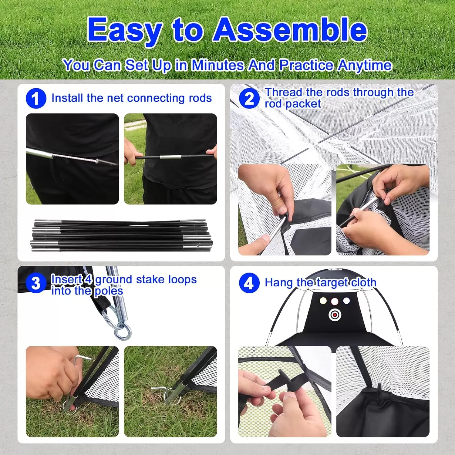 Golf-&Uuml;bungsnetz im Zeltstil &Iota;