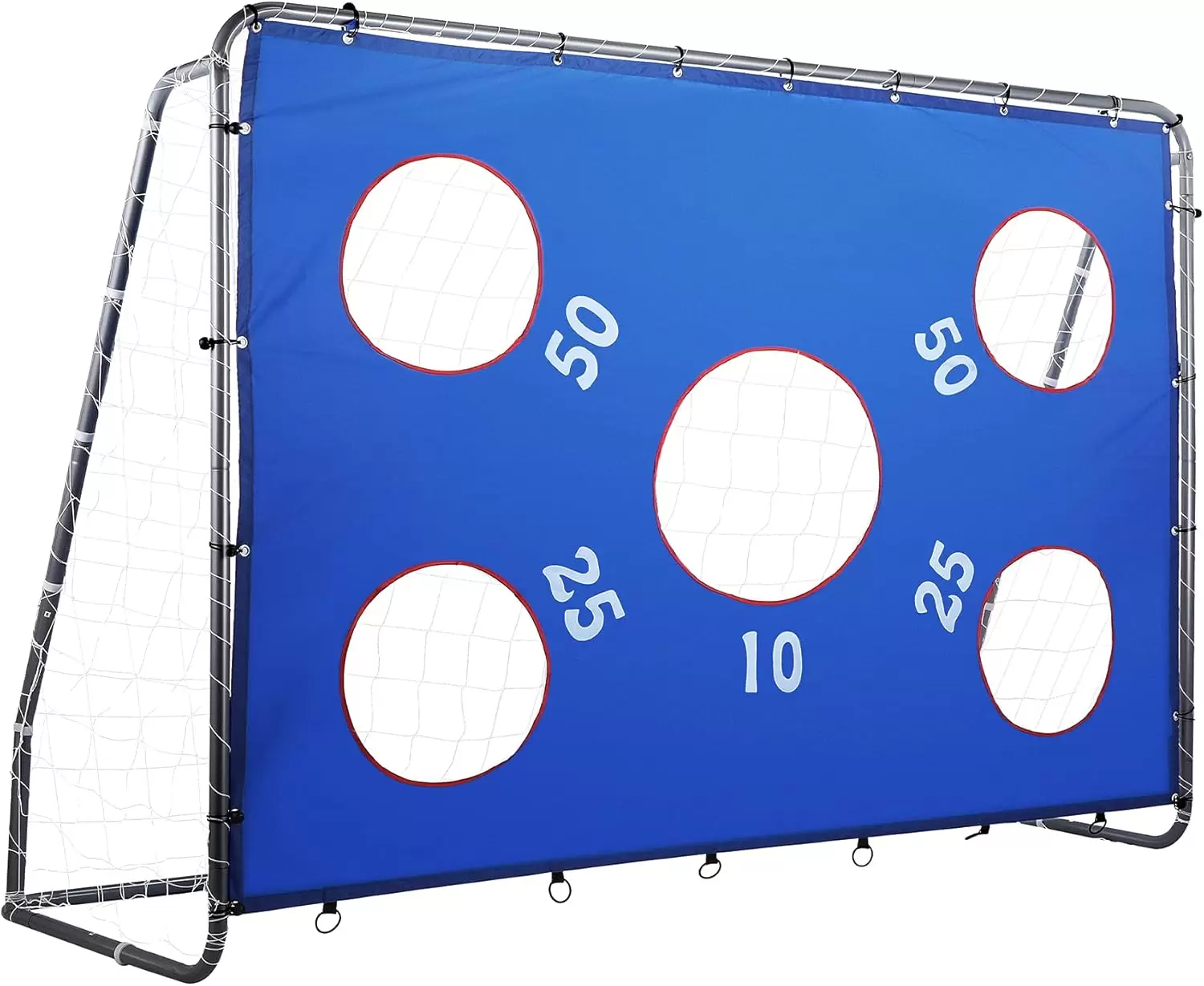 Tragbares Fu&szlig;balltor mit Zielscheibe