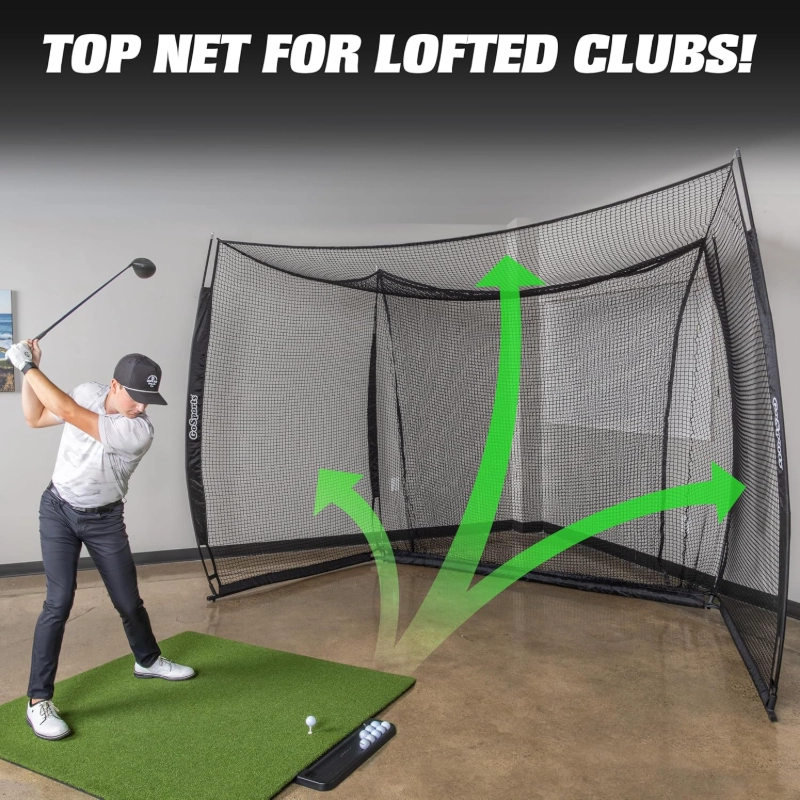 Leichter Golfk&auml;fig (3 x 3 x 3 m) mit Zieltuch