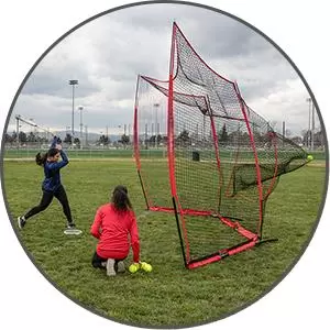 Bestes Softball-Pitching-Trainingsnetz, Anti-Fastball f&uuml;r hochwirksame Pitching-Stabilit&auml;t und strukturelle Haltbarkeitssysteme
